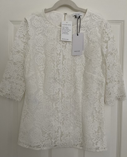 Cream white lace - lace, reiss