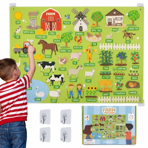 Bonnyco fuzzy felt board with - felt,