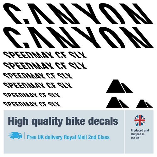Canyon speedmax bike decals - speedmax,