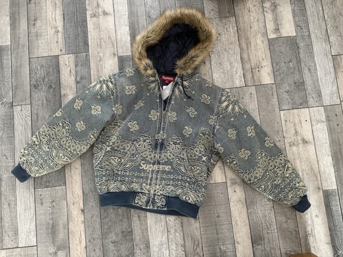 Supreme bandana jacquard denim - supreme,