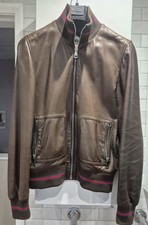 Gucci Leather Jacket. Size 48