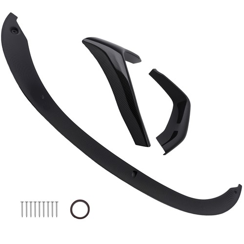 Carbon look front bumper - front, lip