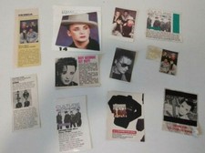 Boy George Culture Club - Lot of 24 magazine clippings cuttings 1986