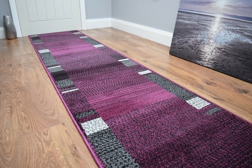 Purple black hallway runner - hallway,