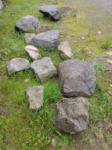 Large rockery stones heavy - rockery, stones,