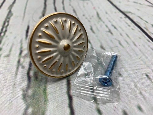 Cabinet knob ivory white - cabinet,