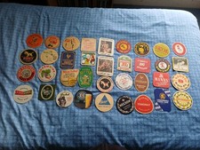 Collection Of Vintage Beer Mats. Beer, Whiskey, Bass, Guinness And Others