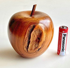 Hand Turned Solid Wood Apple