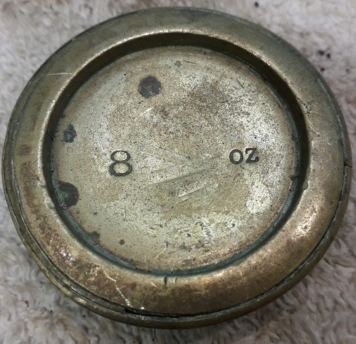 Old 8oz bronze trade weight - bronze,