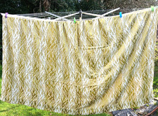 Large Vintage Green Jacquard