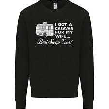 A Caravan for My Wife Funny Caravanning Mens Sweatshirt Jumper