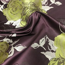 Plum & Green Floral Patterned