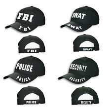 Unisex SWAT FBI Police Security Black Hat Adults Outdoor Sports Baseball Cap UK