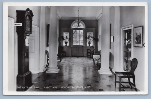 Postcard abbot hall entrance - abbot,