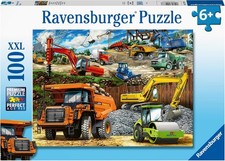 Ravensburger Construction Vehicles 100 piece Jigsaw Puzzle for Kids Age 6 Years