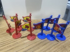Crossbows & Catapults RED BLUE FLAG Bundle Vintage Board Game x10