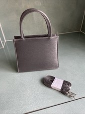 Silver Coloured Metallic Bag New