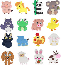 16Pcs Fridge Magnets for Kids