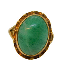 9ct yellow Gold & Cabochon Cut