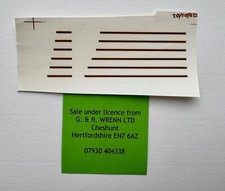 WRENN & Hornby Dublo GRESLEY A4 boiler band transfers BR, 6 Bands 1990 - 1992