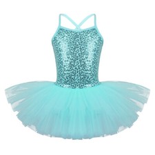 Kids Girls Sequin Tutu Ballet