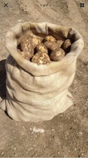 5 x Large Hessian 50 x 70cm Jute Potato Veg Storage Sacks Misprint 25kg