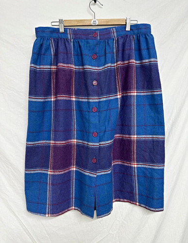 Vintage plaid button front - vintage,