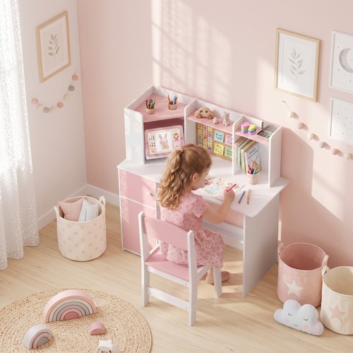 Kids desk and chair - desk, w/
