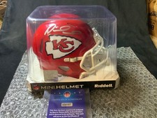 Patrick Mahomes Signed Football Helmet- AUTOGRAPHED CHEIFS MINI HELMET AUTO +COA