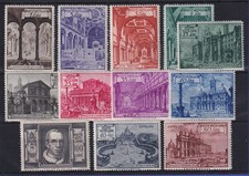 Vatican 1949 Postage Stamps: Basilicas Mi. No. 149-160 Set 12 Values ** 