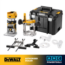 DeWalt DCW604NT-XJ 18v XR Li-ion Router/Trimmer Body Only with Bases + Case