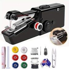 Mini Cordless Sewing Machine Portable Handheld Hand Held Stitch DIY Home Clothes