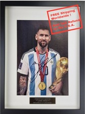 Lionel Messi framed W/COA Hand