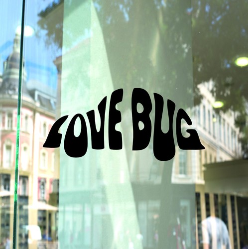 Lovebug car sticker camper - vw,