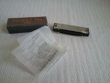 Vintage Hohner International Pocket Pal Harmonica in Box