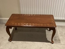 Indian Inlaid Table / Coffee Table/ Solid Rosewood Table Handmade