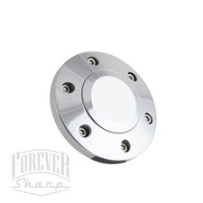 6 Hole Horn Button Chrome for
