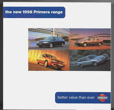 Nissan Primera Special Offers 1998 UK Market Foldout Mailer Sales Brochure