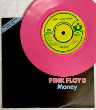 PINK FLOYD -Money- V. Rare Pink Vinyl Promo 7” In Custom Sleeve / Only 1000 Made