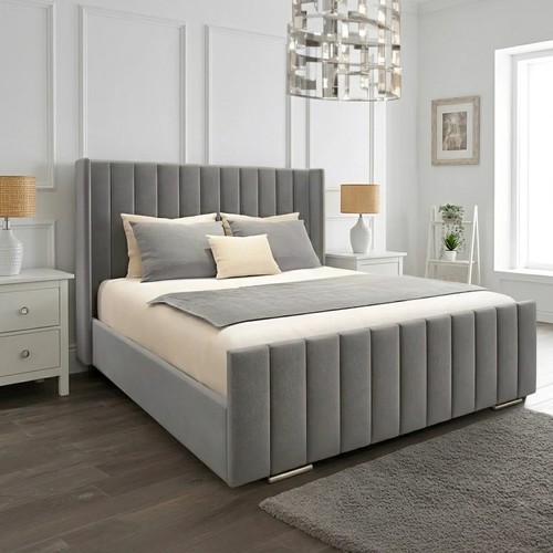 Luxury double winged panel bed - panel,
