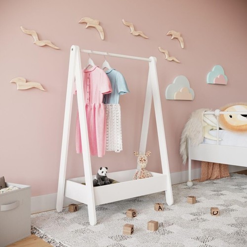 Wooden hanging dress - wooden, up