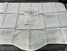 Vintage Shaped Printed Linen for Embroidery Settee Back Floral Design with Chart