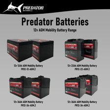 12v 12, 22, 36, 50, 60 & 85Ah