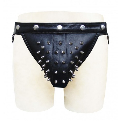 Black leather studded - leather,