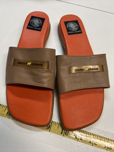 Dkny womens flat slide - womens,