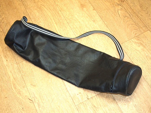 Black faux leather - faux,