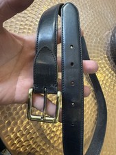 Versace  Jeans Made In Italy  Black  Leather Belt In Size 40 “ Waist New