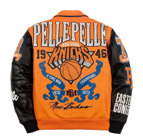 Men orange black - orange, leather