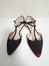 Boden ladies oxblood patent