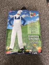 Garden Gnome Mens Small Smiffy Smurf Fancy Dress Costume New Sealed Fun Party